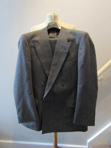 Men's Vintage M & S ST Michael grey Suit Trousers & Jacket 38" Chest 32" W 29" L - Picture 1 of 3
