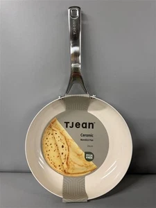 TJean Cookware Cream Frying Pan 26cm Stainless Steel Ceramic Coated -FPL -CP - Picture 1 of 5