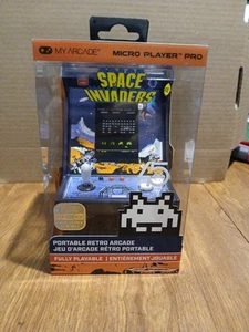 2 X ARCADE SPACE INVADERS MICRO PLAYER PRO: 6.75" MINI ARCADE MACHINE VIDEO GAME - Picture 1 of 2