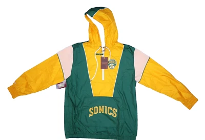 Cortavientos Mitchell & Ness Seattle Supersonics Classics carrete destacado para hombre XL Foto 1 de 4