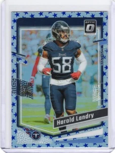2023 Donruss Optic Harold Landry Blue Stars Silver Holo Rated Rookie Titan - Picture 1 of 2