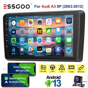 9" For Audi A3 8P 2003-2013 S3 Apple Carplay Android13 Car Stereo Radio WIFI+AHD - Bild 1 von 17