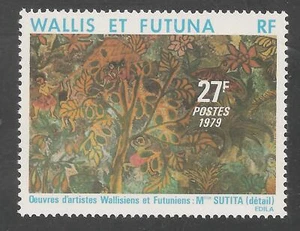 Wallis & Futuna #242 (A29) En muy buen estado montado sin montar - 1979 27fr Árboles y aves, por Sutita - Imagen 1 de 1