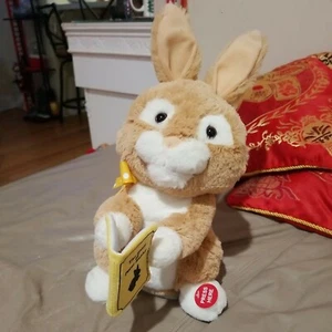 Sound N Light Talking Storytelling PETER RABBIT Bunny Plush Stuffed Toy Easter - Picture 1 of 4