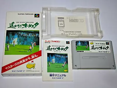 Harukanaru Augusta 1 Golf Super Famicom SFC Japan import Boxed +Manual US Seller - Image 1 of 4
