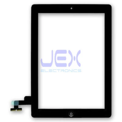 Replacement Black Glass Digitizer Touch Screen Full Front Assembly for iPad 2 - Image 1 of 2