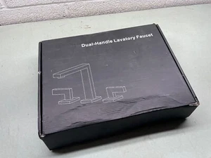 RBROHANT Deck Mounted Widespread Bathroom Sink Faucet Matte Black (RB0727) 3 - Picture 1 of 7