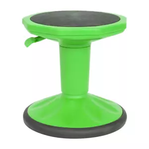 Green Carter Adjustable Height Active Learning Stool, Backless Wobble Stool with - Picture 1 of 10