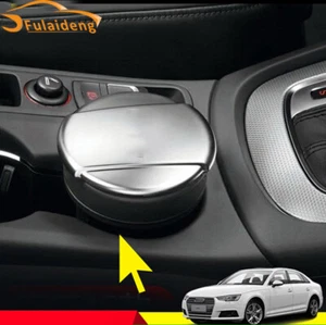 1P APS ALU Chrome Ashtray Box Cup Holder Mid-Size For Audi A4 A6 A3 A5 Q3 Q5 Q7 - Picture 1 of 6