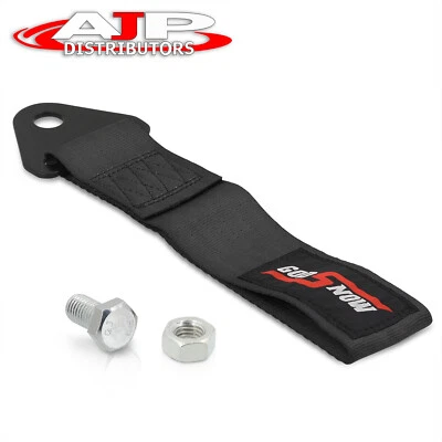 Godsnow VIP 273MM Pulled Towing Strap Cable AutoX Front Rear BK For Honda - Image 1 of 4