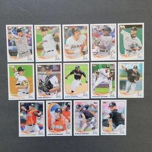 Juego de 14 cartas cercanas al equipo Topps 2013 de Miami Marlins - Imagen 1 de 1