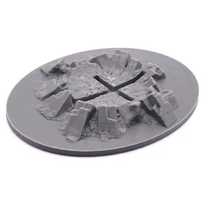 Warhammer 40K Flyer Gran Base Ovalada 120x92mm Cráter Ruina Escombros Avión Volador - Imagen 1 de 3