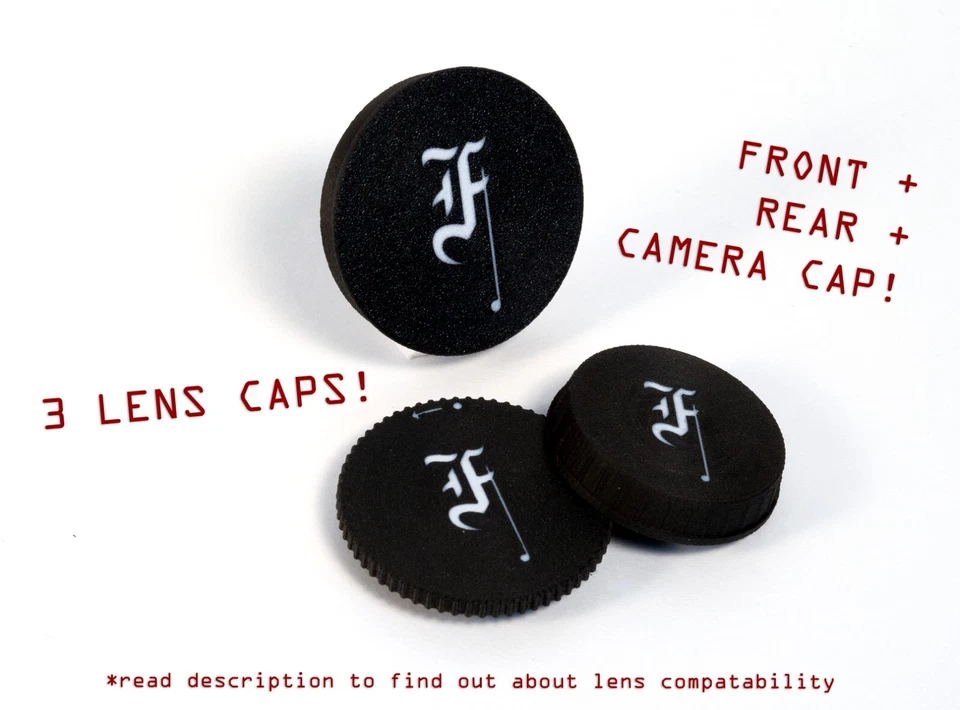 Juego de 3 tapas de lentes para bolígrafo Olympus F/FT/FV (tapa frontal de 45 mm) - impreso en 3D Foto 1 de 1