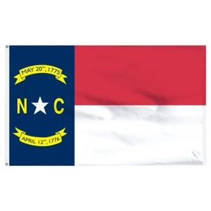 4x6 North Carolina Flag 4'x6' Foot Flag Banner (Heavy Duty 150D Super Polyester) - Picture 1 of 2