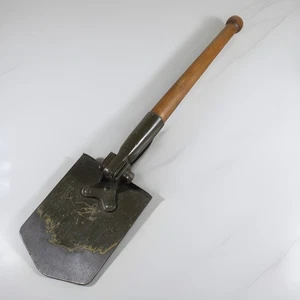 Antike Militärschaufel Schweizer Armee Pioneer Holzgriff - Jahr 1965 - Bild 1 von 4