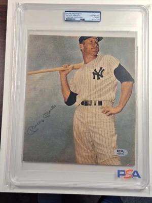 Mickey Mantle VINTAGE AUTO SIGNED ON MAGAZINE PAGE PSA/DNA SLABBED #7319 - Image 1 of 4