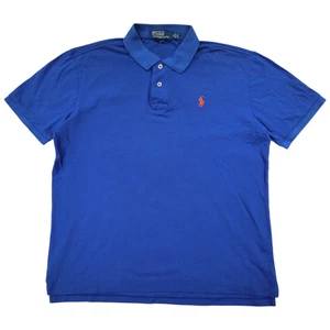 Polo Ralph Lauren Vintage Para Hombre Polo Y2K Talla XL Azul Manga Corta - Imagen 1 de 9