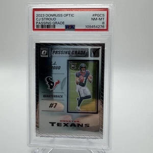 C.J. STROUD 2023 PANINI DONRUSS OPTIC #PG-CS ROOKIE PASSING GRADE PSA 8 RC - Picture 1 of 4