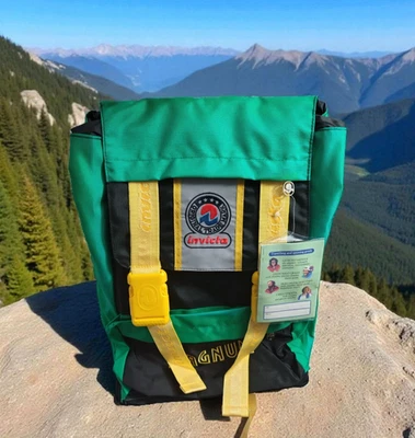 Zaino Invicta Nuovo Fluo Jolly Pro 4 Magnum Vintage Anni 90 NOS Con Cartellino - Bild 1 von 4