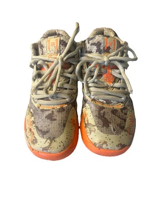 Puma MB.01 Digital Camo LaMelo Ball Boys Size 5y Khaki & Orange Shoes Sneakers - Image 1 of 4