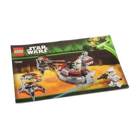 1x Lego Building Instructions Star Wars Episode 2 Clone Troopers Droidekas 75000