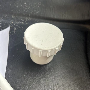 Pack of 10 40mm White Solvent Waste Internal Screwed Access Plug 11/2” - Picture 1 of 3