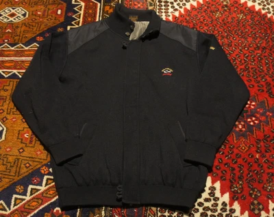 CHAQUETA BOMBER ACANALADA CON CREMALLERA COMPLETA AZUL MARINO ALGODÓN YACHTING PAUL & SHARK para hombre 2xl Foto 1 de 4