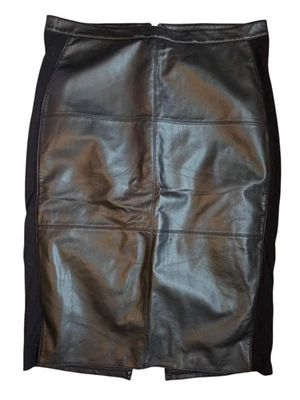 Falda Bailey 44 negra de imitación de cuero talla L Foto 1 de 4