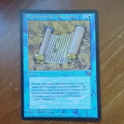 Merchant Scroll - Homelands - Magic the Gathering - MTG - NM Portuguese - Image 1 of 2