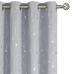 Room Darkening Curtains 72 Inches Long, Grommet Thermal Insulated Blackout Cu... - Picture 1 of 9