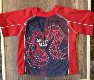 Vintage 90s 2000s Spider-Man T Shirt Top Athletic 62 Youth Size 6 - Image 1 of 4