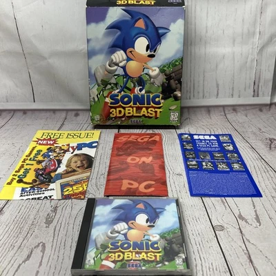 Sonic 3D Blast - Videojuego de computadora Sega PC Big Box RARO - Windows 95 NTSC EE. UU. Foto 1 de 4