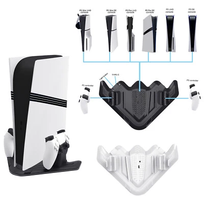 Vertical Stand Mount Base Charging Dock For Sony PS5 Pro/PS5 Slim/PS5 Console - Image 1 of 4