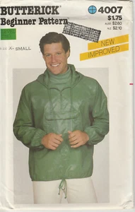 Suéter Camisa Chaqueta Bolsillo Para Hombre Talla XS Pecho 30 - 32 Sin Cortar Butterick 4007 - Imagen 1 de 3
