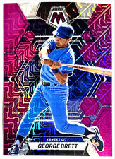 2023 Chronicles George Brett /50 Purple Mojo Mosaic Prizm Kansas City Royals #11