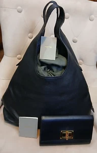 Tom Ford schwarz Medium "Jennifer" Tasche & passende Geldbörse ($ 4000 UVP) - Bild 1 von 24