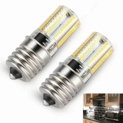 2Pcs E17 LED Bulb 4W Microwave Oven Light Dimmable Daylight White 6000K Light - Image 1 of 4