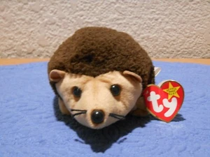 TY Beanie Baby PRICKLES Hedgehog Beanie Baby 1999 Swing Tag Gasport Error - Imagen 1 de 11