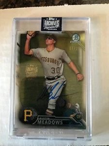 2020 TOPPS ARCHIVES SIGNATURE SERIES ACTIVE PLAYER EDITION AUSTIN MEADOWS 7/29 - Picture 1 of 1