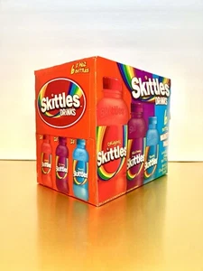 🔵 NewLimited Edition SKITTLES 6-Pack Original Wild Berry Tropical Candy Drink - Picture 1 of 2
