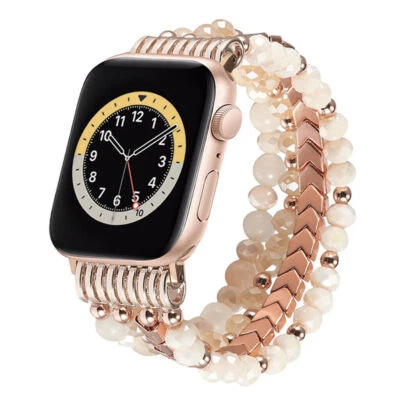 Joyería Pulsera con Cuentas Correa de Reloj para Apple Watch Ultra 8 7 6 5 4 3 2 SE Foto 1 de 4