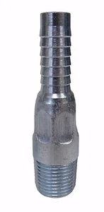 New 2-1/2” MNPT X 2-1/2” Hose Barb King (KC) Nipple Galvanized Steel - Picture 1 of 4