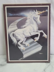 Vintage 6x8 Herz Wärmer Einhorn Wandrelief Neu in Kunststoff Ferraro - Bild 1 von 2