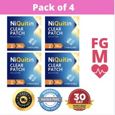 NiQuitin Clear 7 Patches Step 2, 14mg - 4 Week Kit