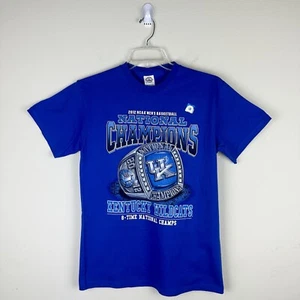 New Kentucky Wildcats 2012 NCAA National Champions Mens T-Shirt Size M Blue - Picture 1 of 7