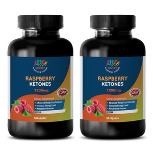 Raspberry Ketone Appetite Suppressant Weight Loss Dietary Supplement (2 Bottles) - Picture 1 of 2