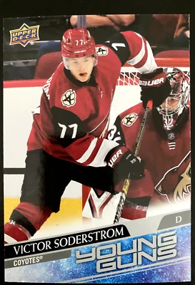 Victor SODERSTROM Young Guns 2020-21 Upper Deck Jumbo Arizona Coyotes card #221 - Image 1 of 2