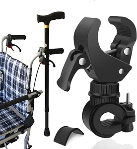 2Pcs Cane Holder for Walker,Wheelchair,Drive Rollator,Universal Crutches - Picture 1 of 6