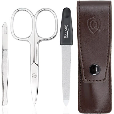 marQus Maniküre Set 3-teilig Reiseset Nagelpflegeset & Nagelscheren Set braun - Bild 1 von 4