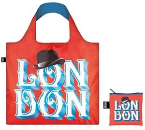 LOQI Einkaufstasche Tasche of London (Alex Trochut) wiederverwendbare Reisetasche Strand Leinwand - Bild 1 von 8